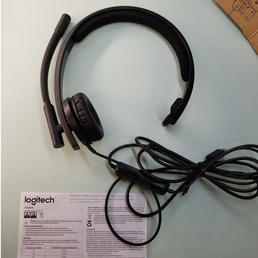 Logitech H570e Mono Wired USB Headset